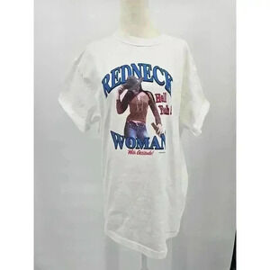 Redneck Woman White T-Shirt Delta Magnum Weight Size L Unisex